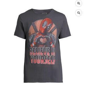 Marvel Gray Short Sleeve Tee with Superhero Graphic